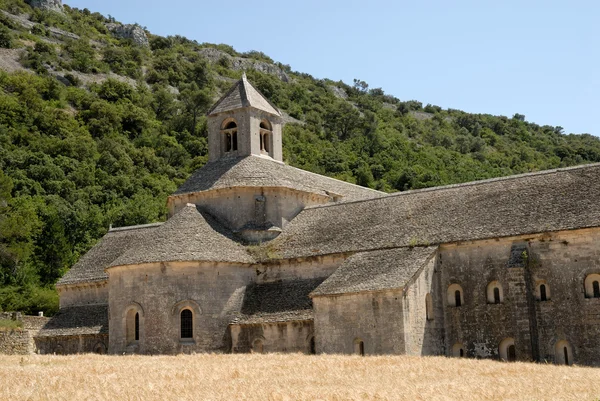 在法国南部的 senanque 修道院 — 图库照片
