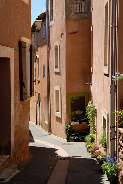 Street en Roussillon, Provenza Francia — Foto de Stock