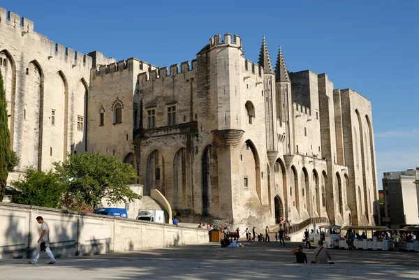 Palácio dos Papas em Avignon, França — Fotografia de Stock