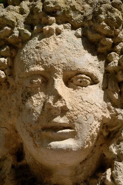 Rosto de uma estátua de mulher — Fotografia de Stock