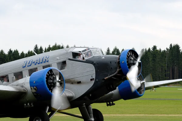 Junkers ju 52 w airshow w breitscheid, Niemcy — Zdjęcie stockowe