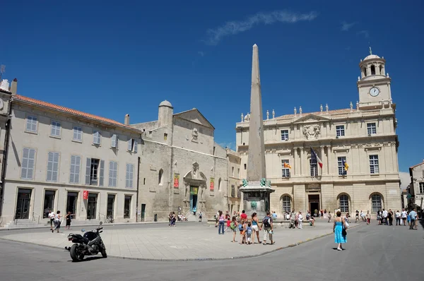 Place de la Fabque in Arles, France — стоковое фото