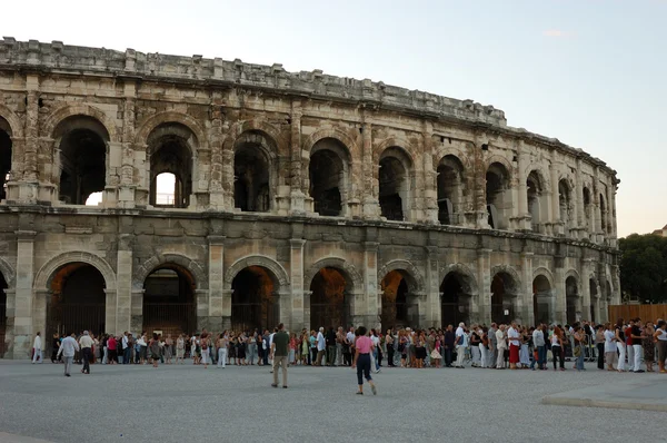 Romeinse amfitheater, nimes, Frankrijk — Stockfoto