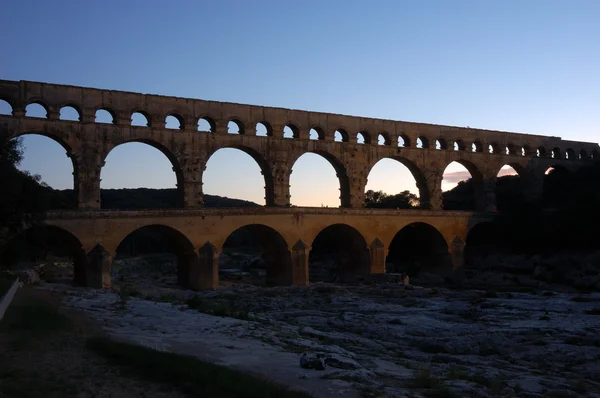 Acueducto romano Pont du Gard en Francia —  Fotos de Stock