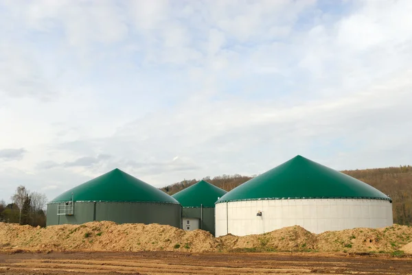 Moderne Biogasanlage — Stockfoto