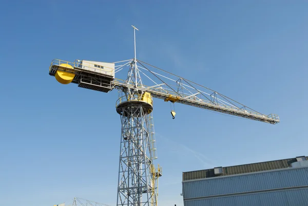 Cargo crane at harbor — Stock Photo, Image