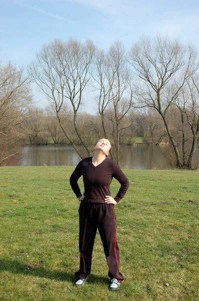 stock image Teenage Girl Stretching