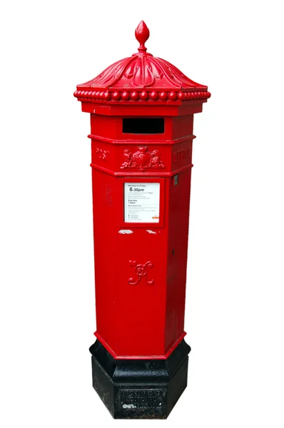 Britse, royal mail postbox — Stockfoto
