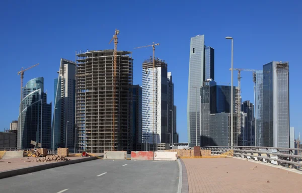 Felhőkarcolók Dubaiban a Business Bay — Stock Fotó