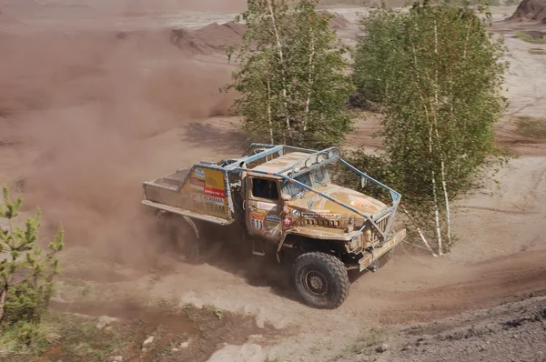 Ural rally truck at offroad competition — Stock Photo, Image