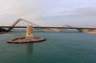 Sheikh Zayed Bridge in Abu Dhabi clipart