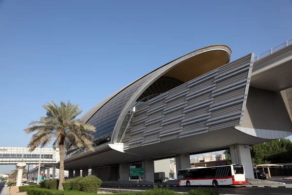 Stazione della metropolitana di Dubai City — Foto Stock