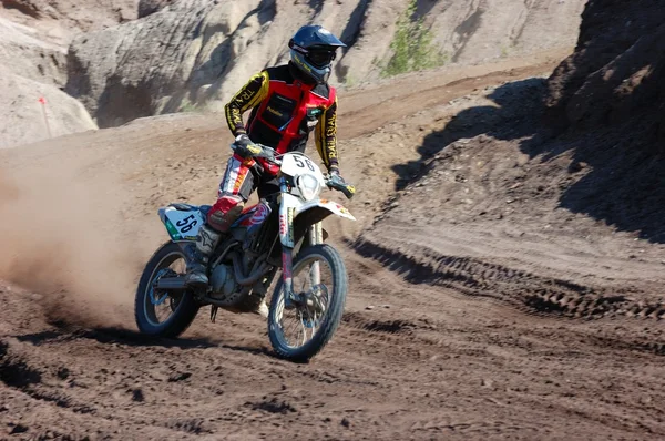 Jeździec Enduro motocross konkurencji — Zdjęcie stockowe