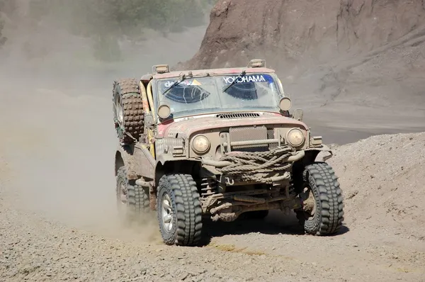 Jeep Wrangler en competición de rally offroad —  Fotos de Stock