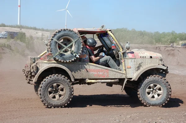 Jeep wrangler εκτός δρόμου ράλι διαγωνισμό — Φωτογραφία Αρχείου