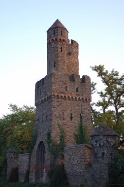 Ancient tower in Braubach, Germany clipart