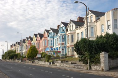 Street in Plymouth, England clipart