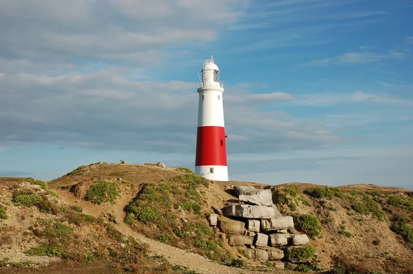 Lighthouse at the coast of England — Stock Photo, Image