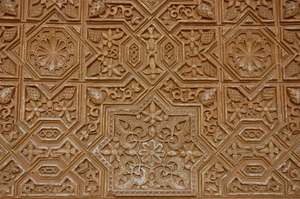 Patroon insinde het alhambra paleis, granada, Spanje — Stockfoto