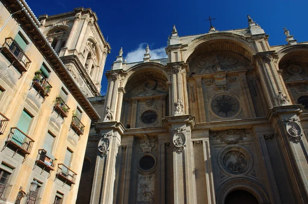 Fasad av capilla real, granada, Spanien — Stockfoto