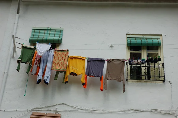 Clothes on the Line. Granada Spain — Stock Photo, Image