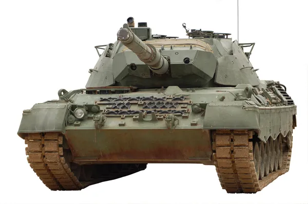 Beyaz arka plan üzerinde izole tank — Stok fotoğraf