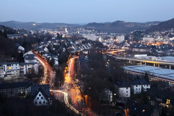 Città Siegen in Renania Settentrionale-Vestfalia, Germania — Foto Stock