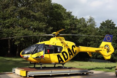 Rescue helicopter ADAC Luftrettung, Germany clipart