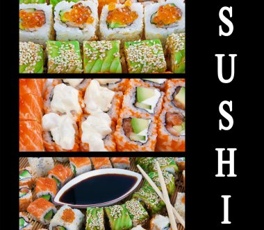 Sushi background clipart