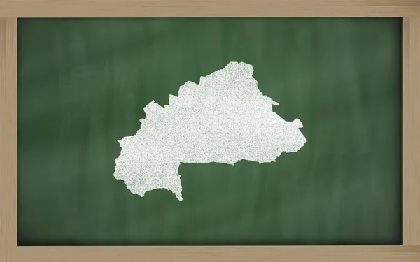 Контурна карта Буркіна-Фасо на дошці — стокове фото
