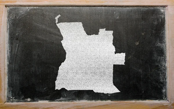 Περίγραμμα της Αγκόλα στο blackboard — Φωτογραφία Αρχείου