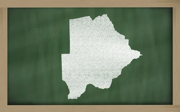 Карта Ботсваны на доске — стоковое фото