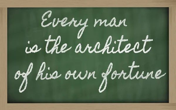 Выражение - Каждый человек является архитектором своей собственной судьбы - wr — стоковое фото