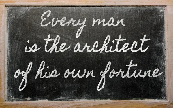 Expresión - Cada hombre es el arquitecto de su propia fortuna - wr —  Fotos de Stock