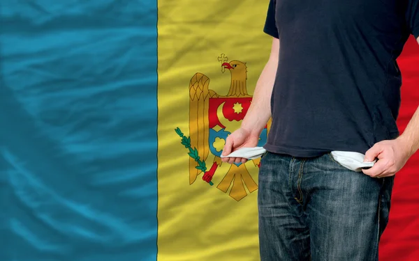 Dopad recese na mladý muž a společnost v Moldavsku — Stock fotografie