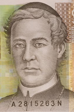 Portrait of 10 kuna croatian banknote clipart