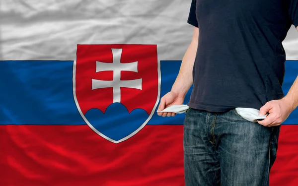Последствия рецессии для молодого человека и общества в Словакии — стоковое фото