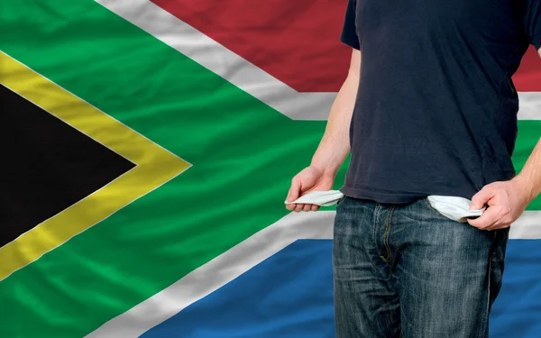 Impacto da recessão nos jovens e na sociedade na África do Sul — Fotografia de Stock