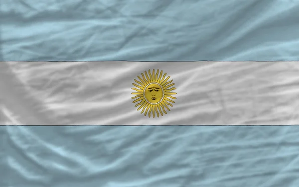 Komplett geschwenkte Nationalflagge Argentiniens als Hintergrund — Stockfoto