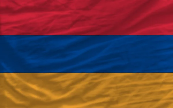 Bandera nacional ondeada completa de Armenia para el fondo — Foto de Stock