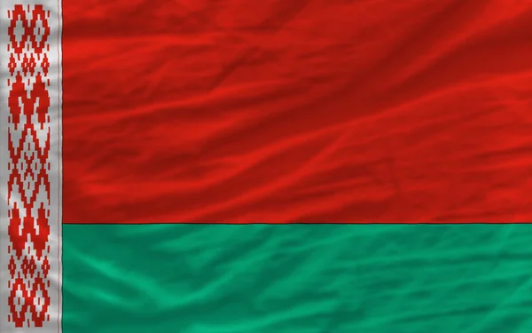 Bandera nacional ondeada completa de belarus para el fondo —  Fotos de Stock