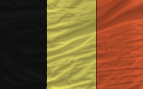 Complete waved national flag of belgium for background — Stock Photo, Image