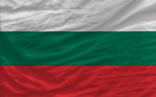 Bandera nacional ondeada completa de bulgaria para el fondo — Foto de Stock