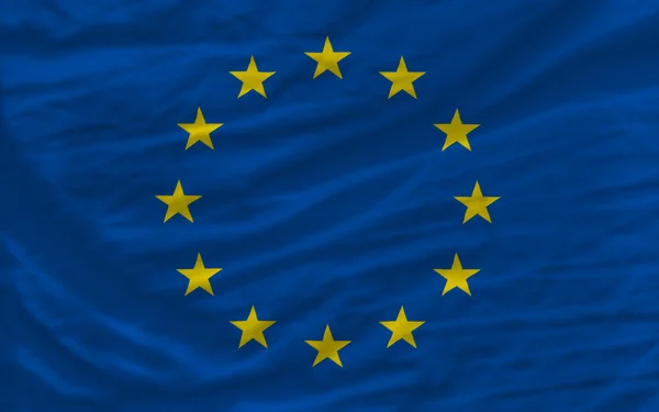 Volledige Wave nationale vlag van Europa voor achtergrond — Stockfoto