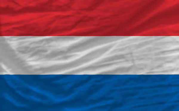 完整挥手的国旗，荷兰为背景 — 图库照片