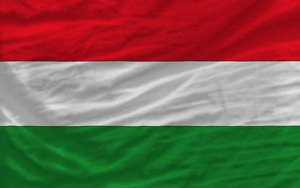 Kompletní zamával státní vlajka Maďarska pro pozadí — Stock fotografie