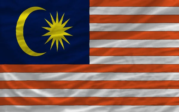 Complete waved national flag of malaysia for background — Stock Photo, Image