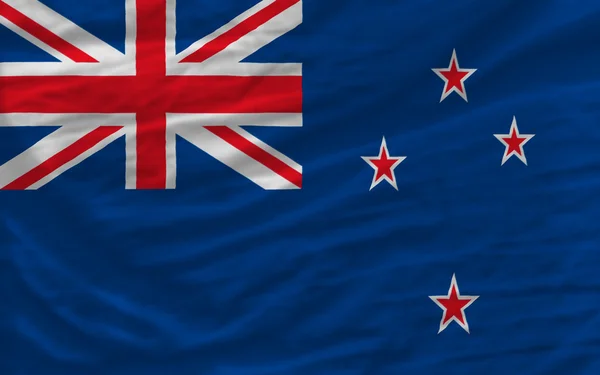 Complete waved national flag of new zealand for background — Stock Photo, Image