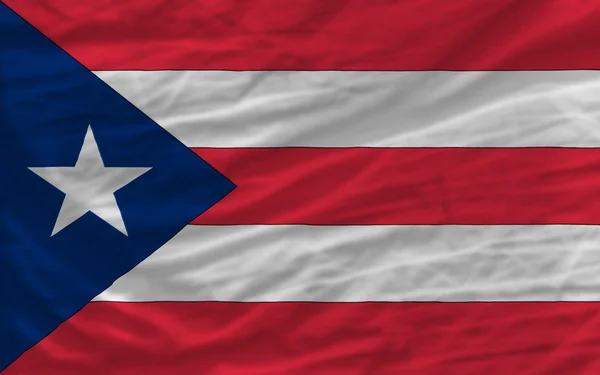 Bandera nacional ondeada completa de puertorico para fondo —  Fotos de Stock