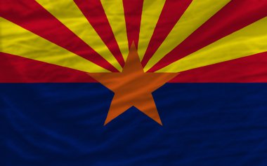Amerikan devlet arizona için arka plan tam dalgalı bayrağı